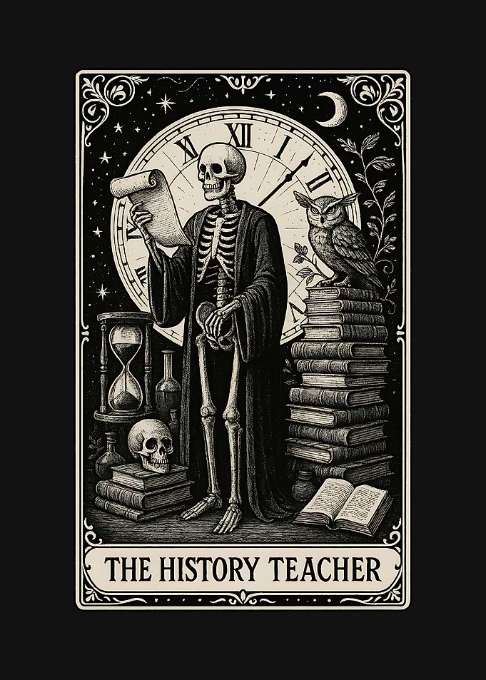 The History Teacher Tarot Card