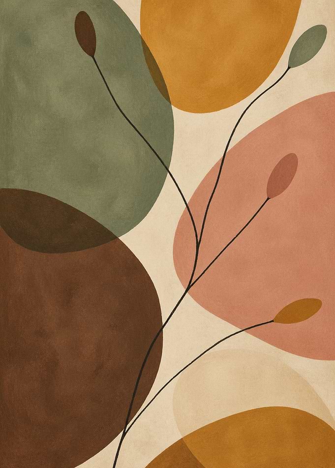 Abstract Botanical Minimalist Wall Art