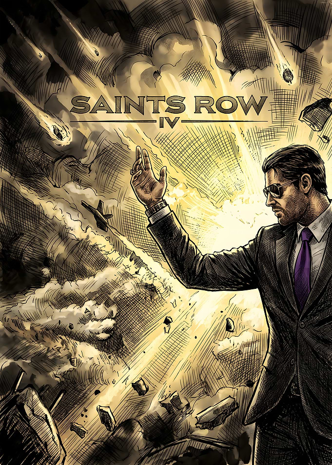 Saints Row IV Video Game Poster