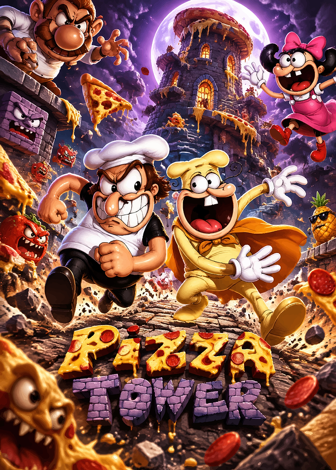 Pizza Tower Video Game Poster