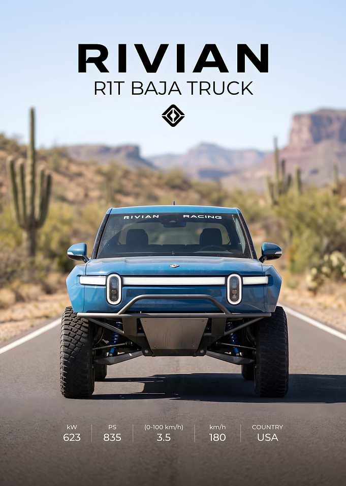 Rivian R1T Baja Racing Truck