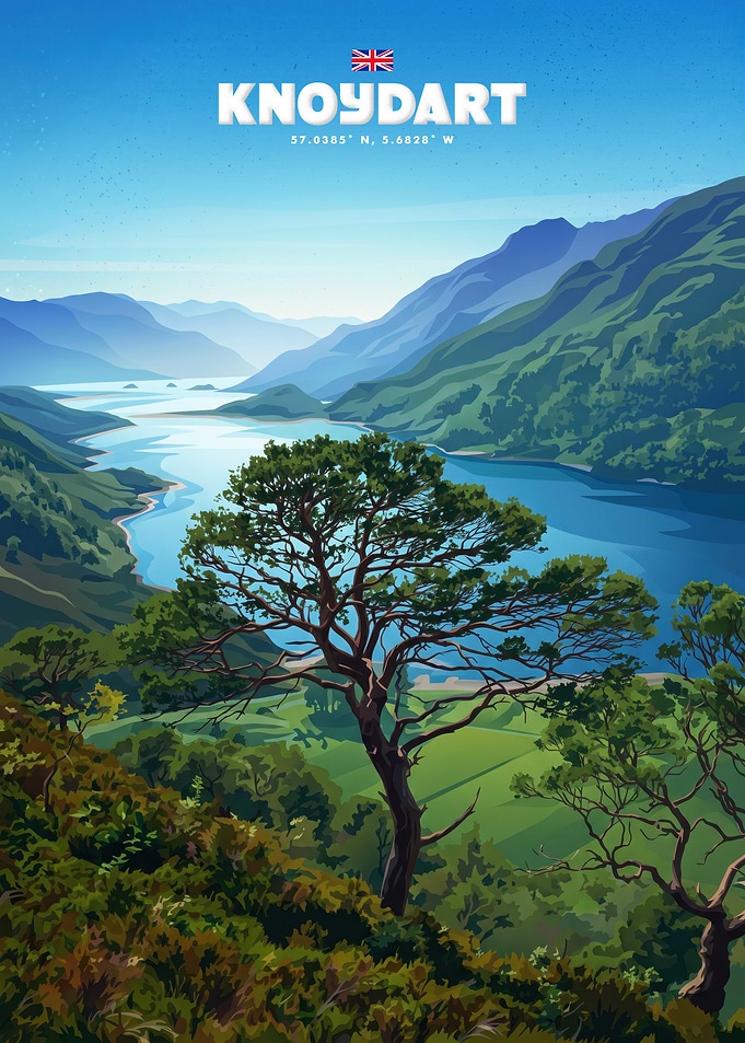 Knoydart Scotland Travel Poster