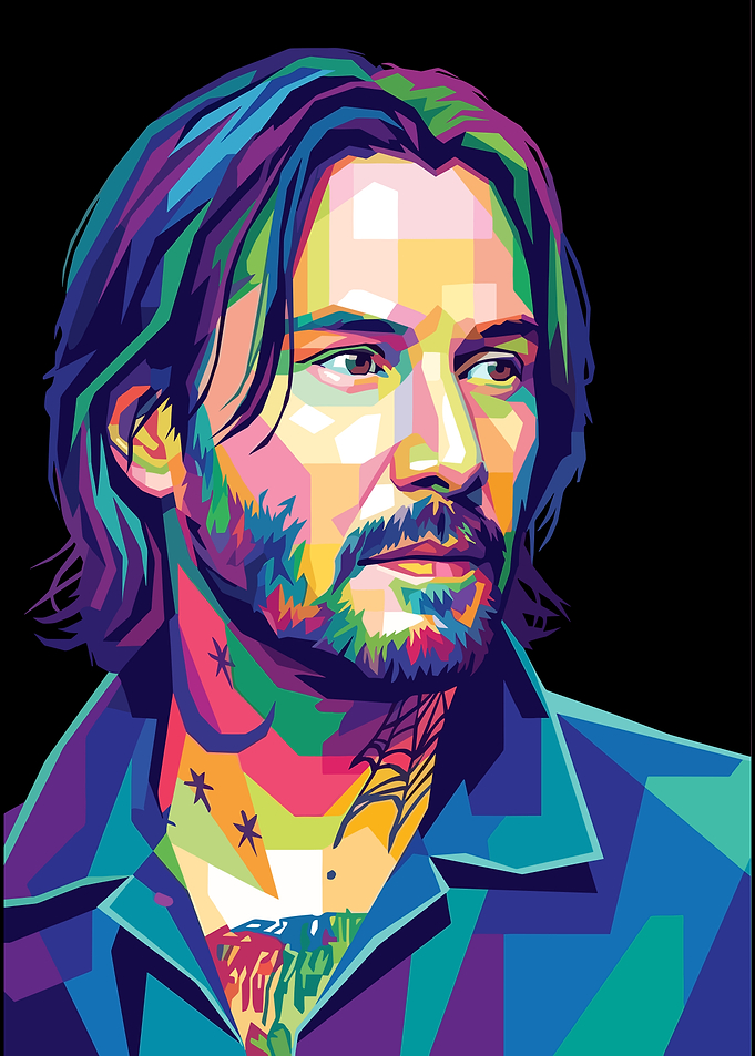 Keanu Reeves Pop Art Portrait