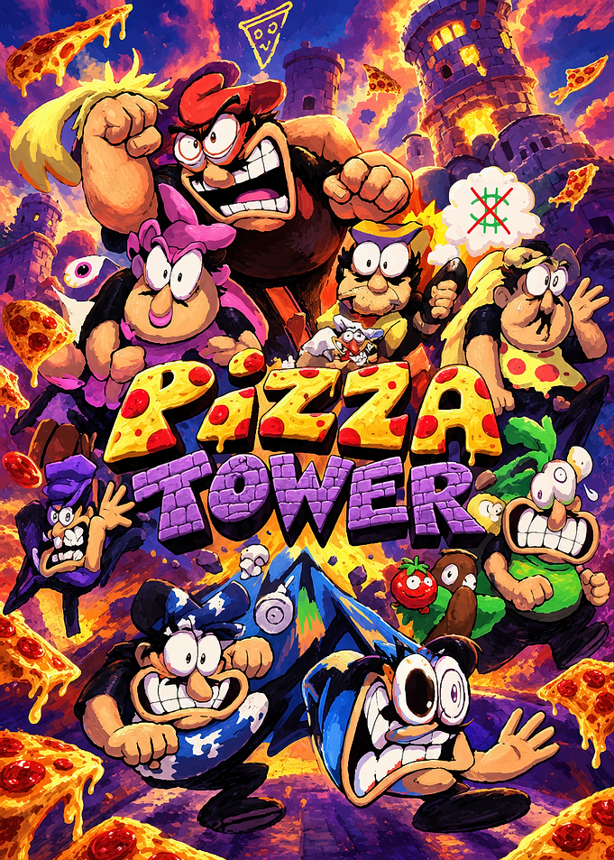 Pizza Tower Video Game Key Art
