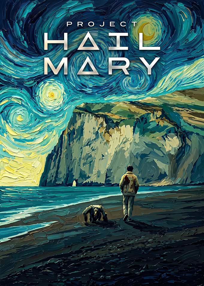 Project Hail Mary Van Gogh Style