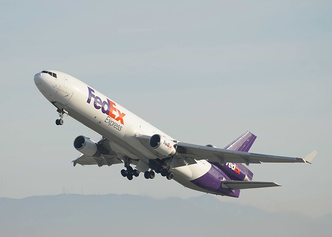 FedEx Express Cargo Plane Taking Off
