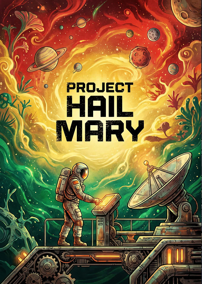 Project Hail Mary Space Poster