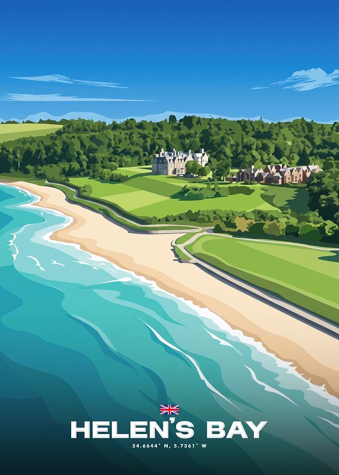 Helen's Bay Travel Poster