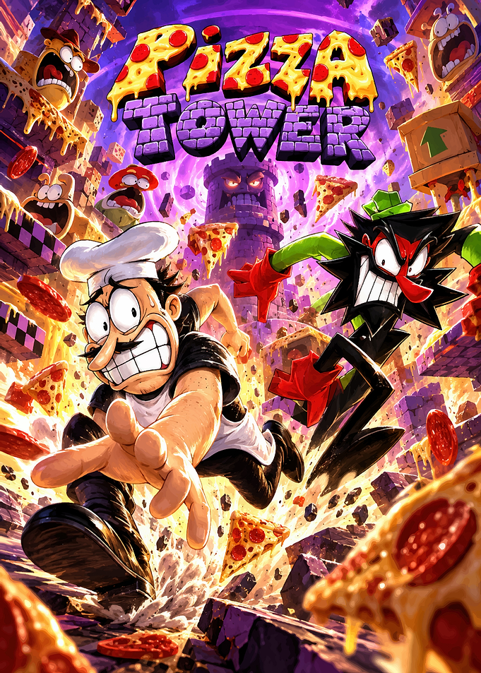 Pizza Tower Video Game Key Art