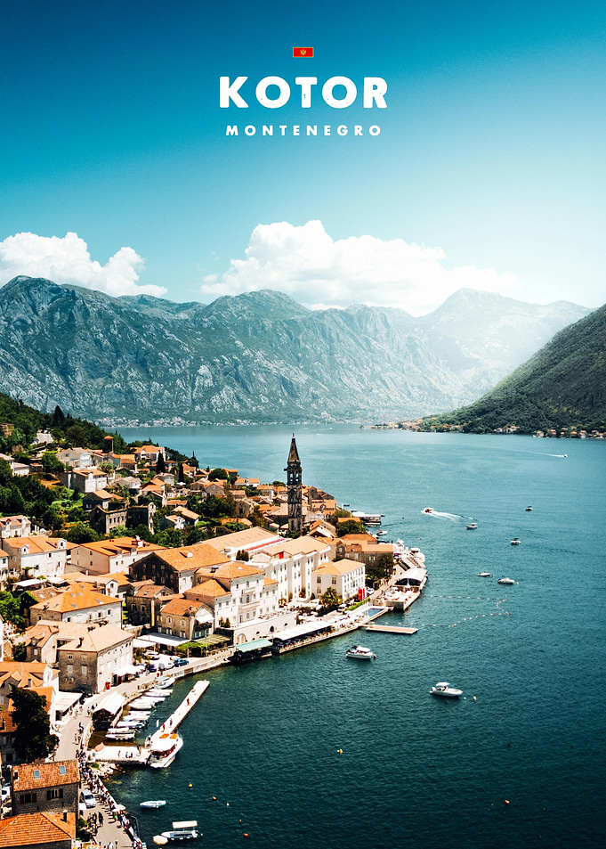 Kotor Montenegro Travel Poster