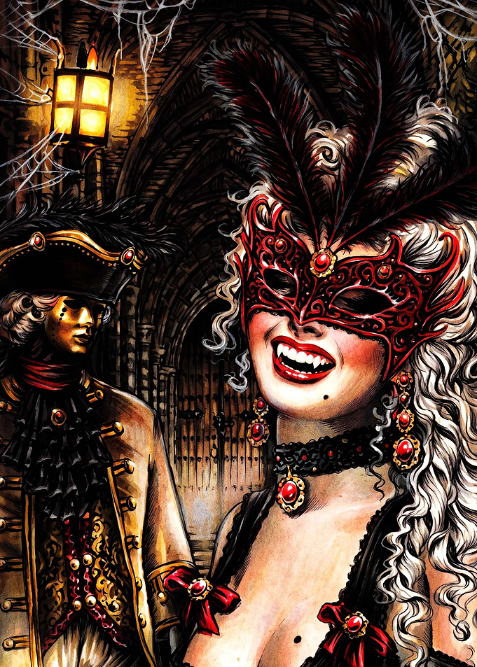 Vampire Masquerade Ball Couple
