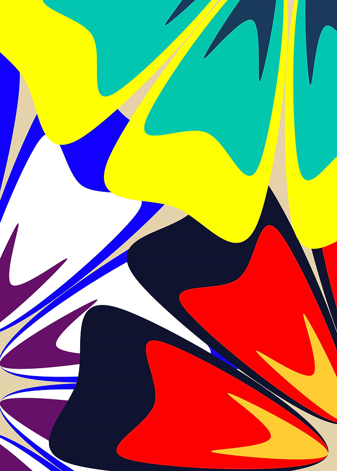 Vibrant Abstract Floral Pattern