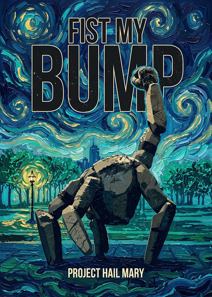 Project Hail Mary Fist Bump Poster