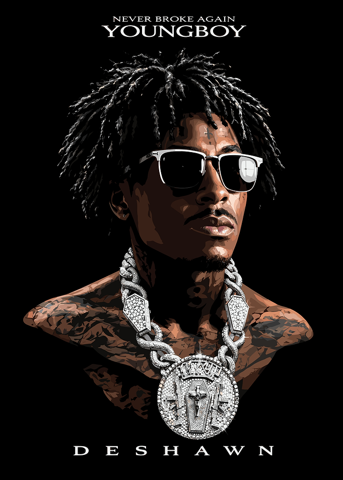 YoungBoy Never Broke Again Portrait Poster