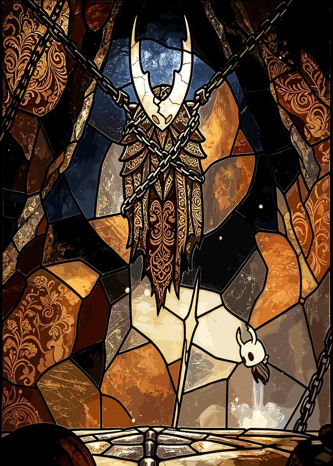 Hollow Knight Stained Glass Art