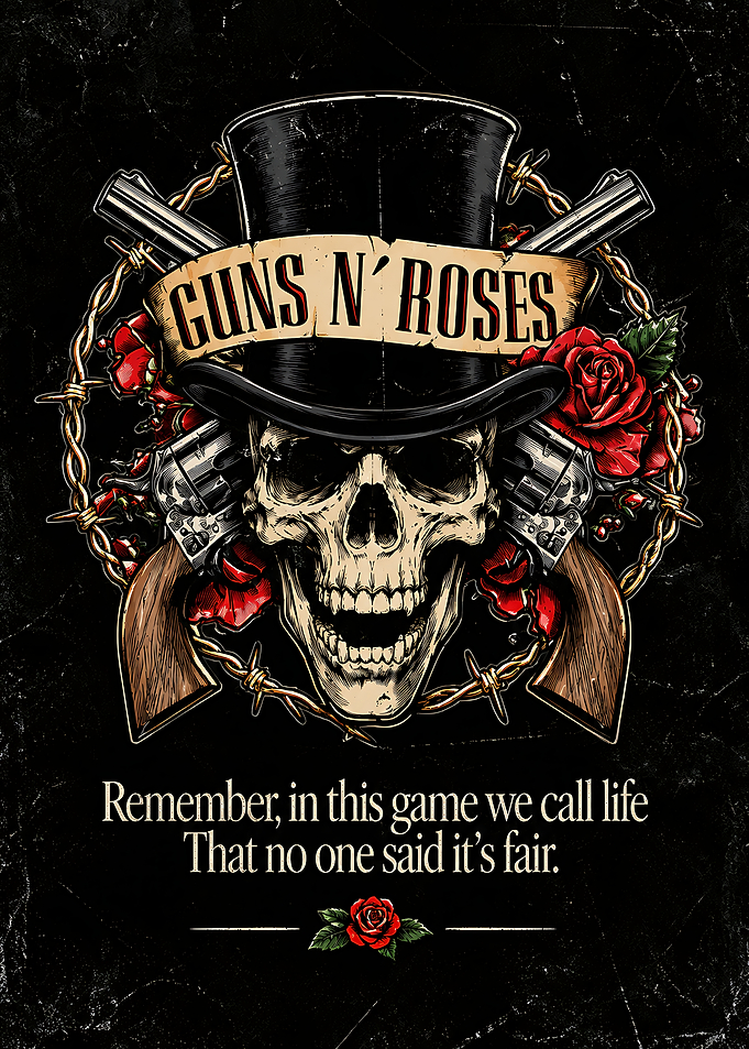 Guns N' Roses Skull Poster