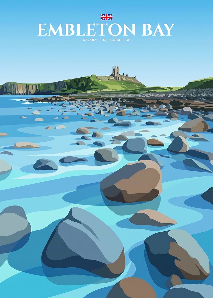 Embleton Bay Travel Poster