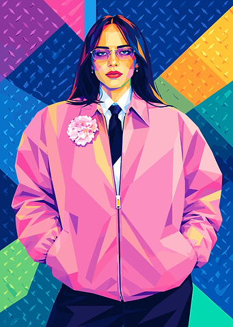 Billie Eilish Pop Art Portrait