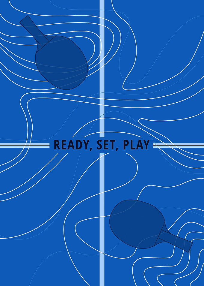 Minimalist Table Tennis Poster