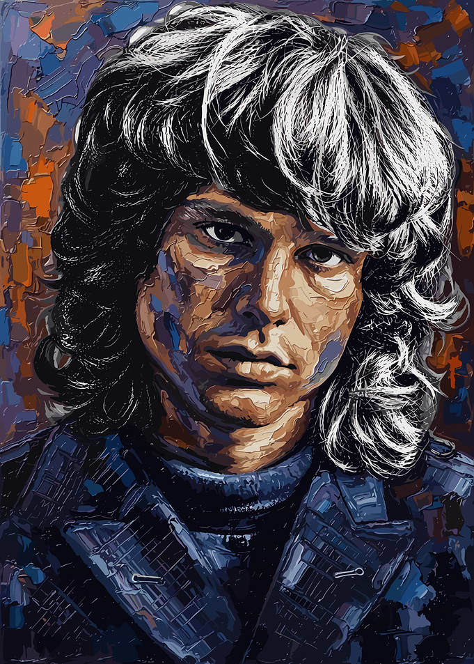 Jim Morrison Portrait Oil Painting
