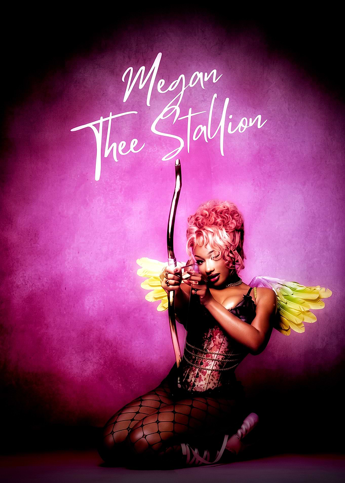 Megan Thee Stallion Cupid Illustration Poster