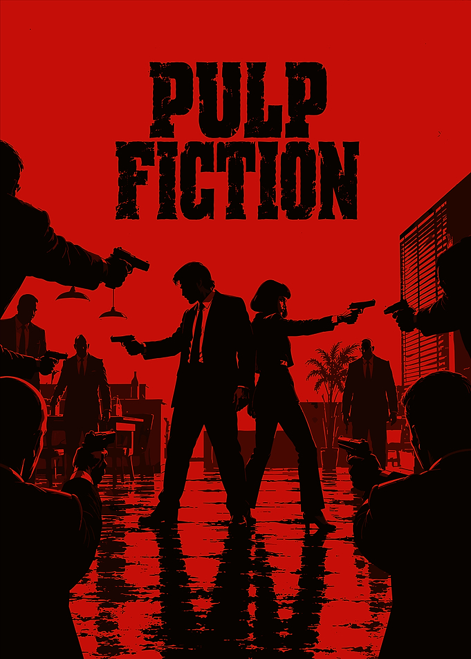 Pulp Fiction Movie Poster Art