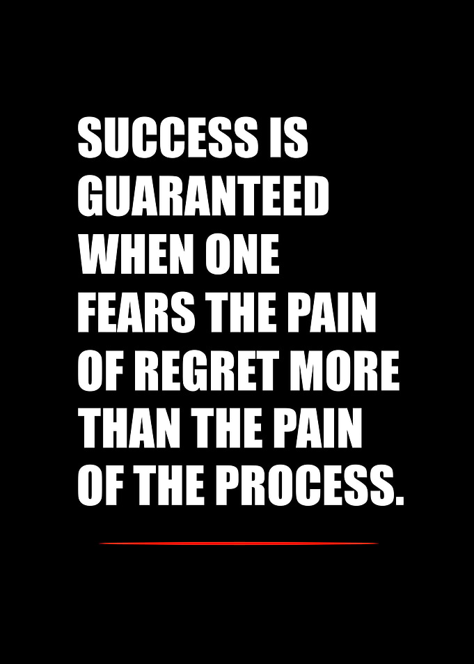 Inspirational Success Quote Text Art