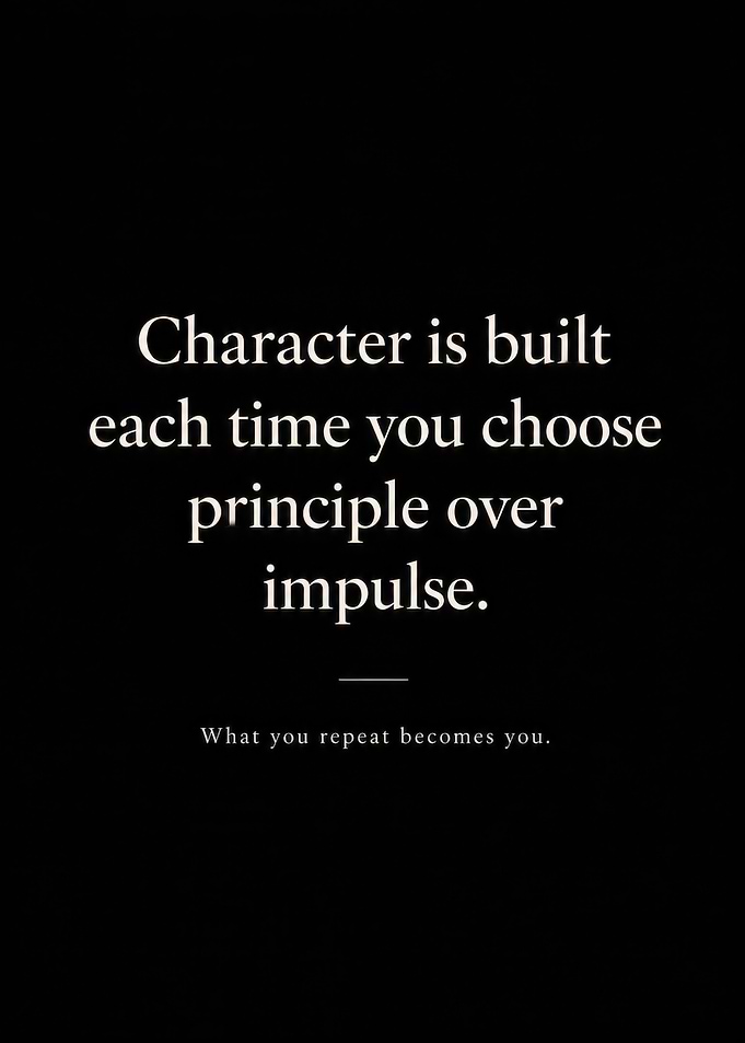Inspirational Quote About Character Building