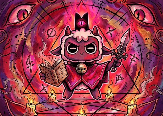 Cult of the Lamb Ritual Illustration