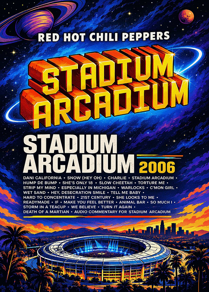 Red Hot Chili Peppers Stadium Arcadium Poster