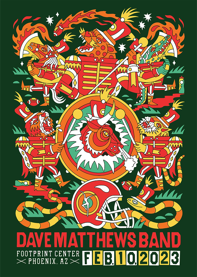 Dave Matthews Band Phoenix Concert Poster