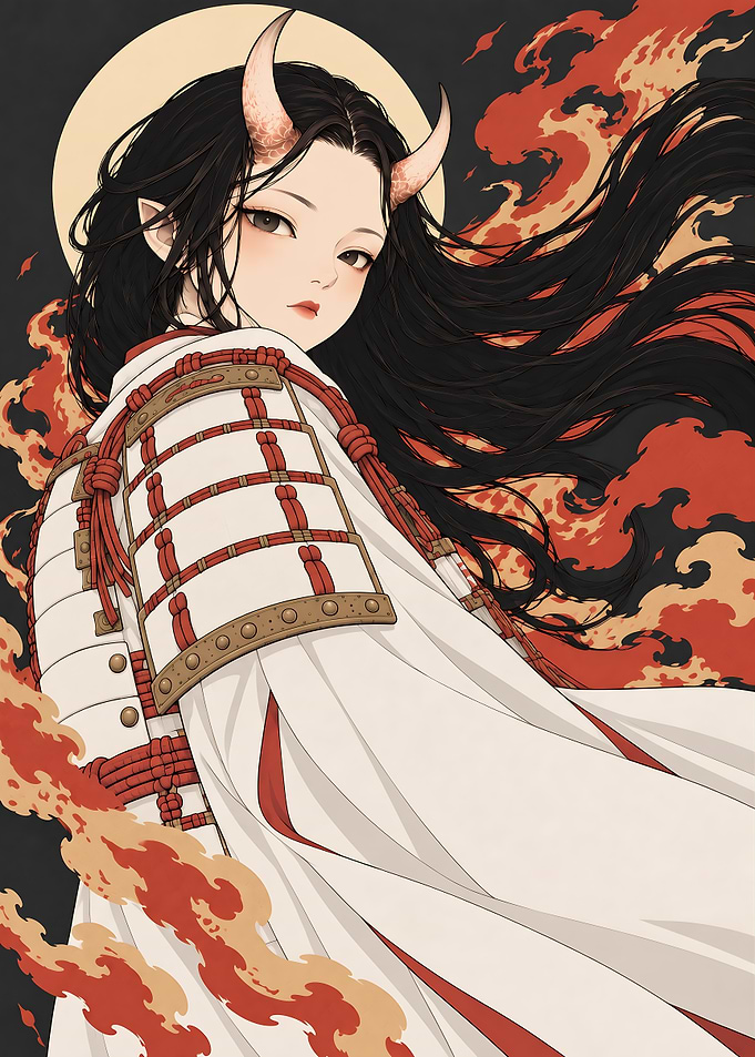 Yasha White Oni Princes Japanese Dark Fantasy