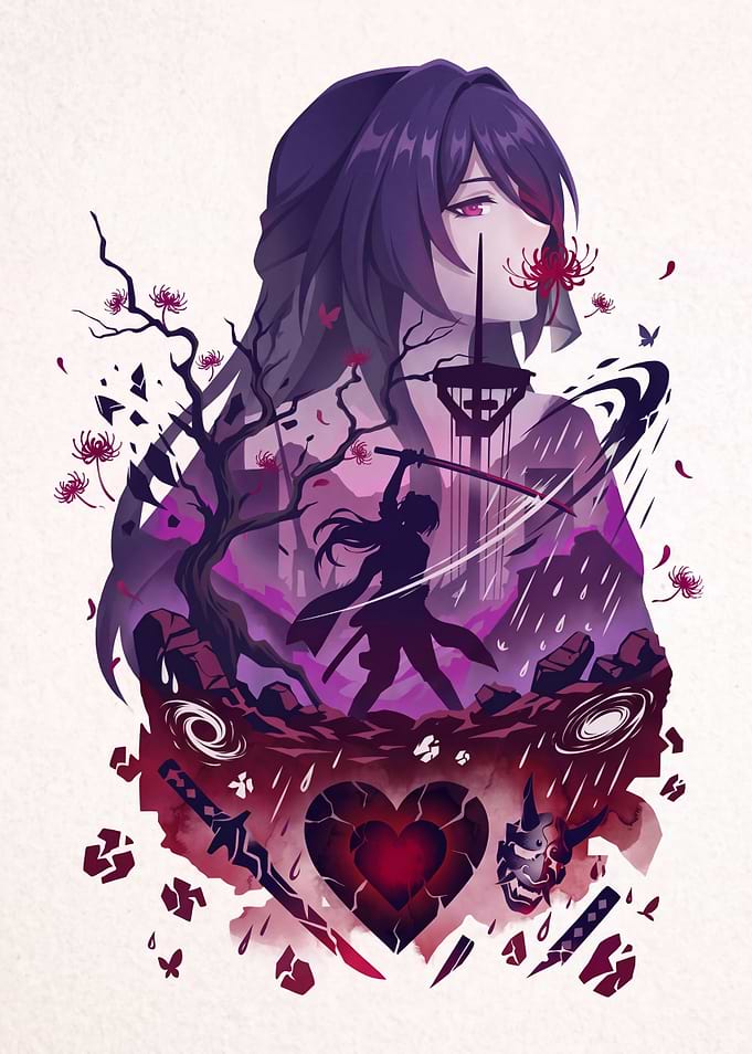 Acheron Honkai Star Rail Fan Art