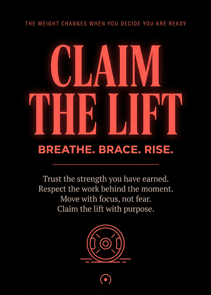 Claim The Lift Motivational Poster