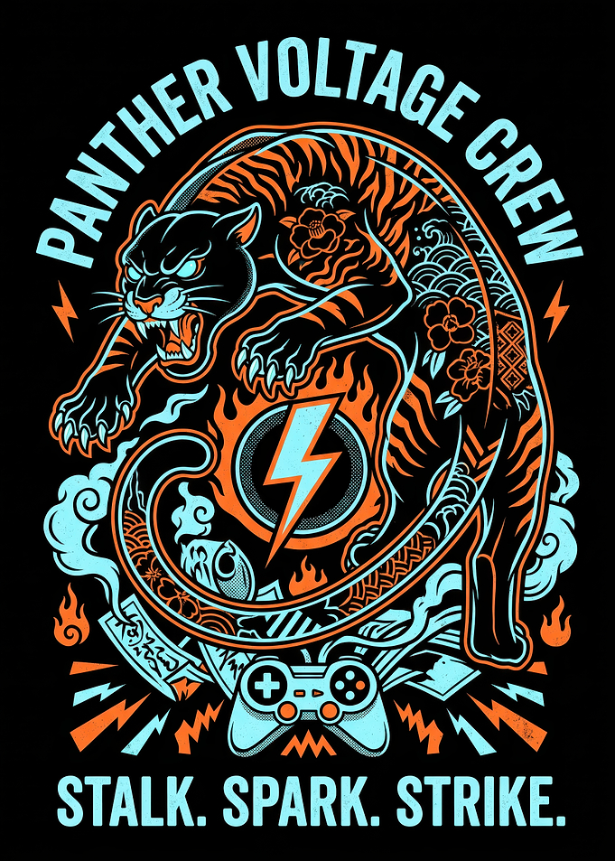 Panther Voltage Crew Gaming Graphic