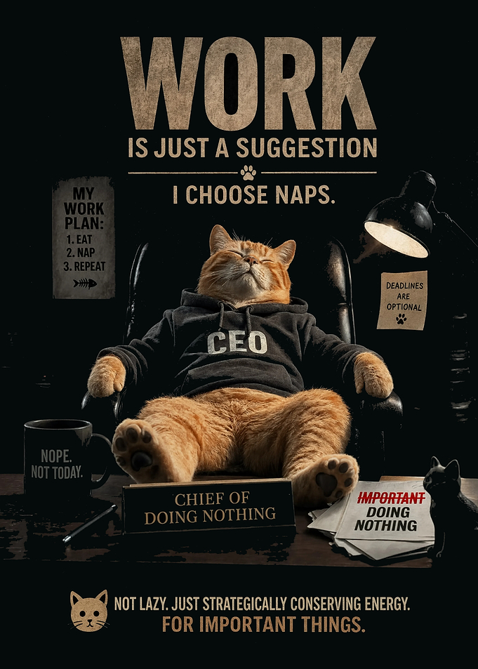 CEO Cat Work Is Just A Suggestion