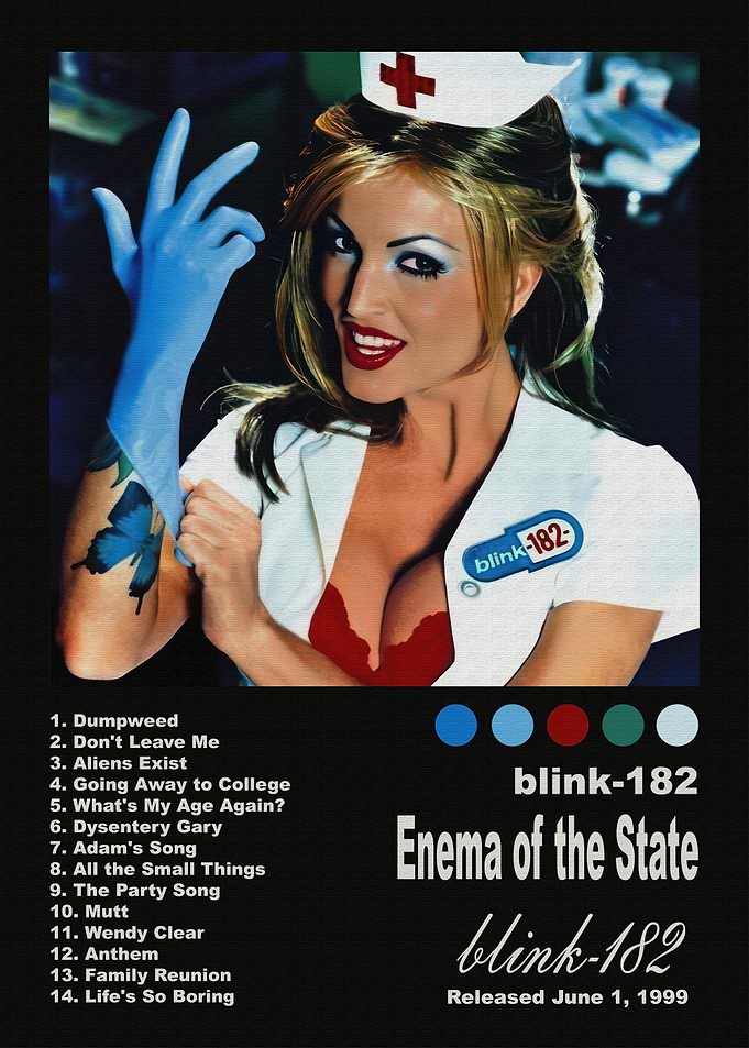 Blink-182 Enema of the State Poster