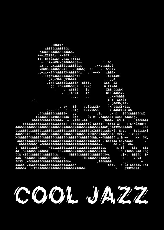 Cool Jazz ASCII Art Portrait