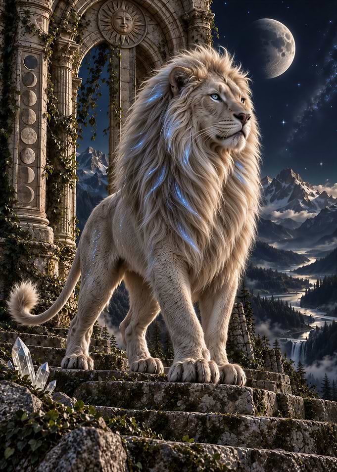 White Lion of the Sacred Moon