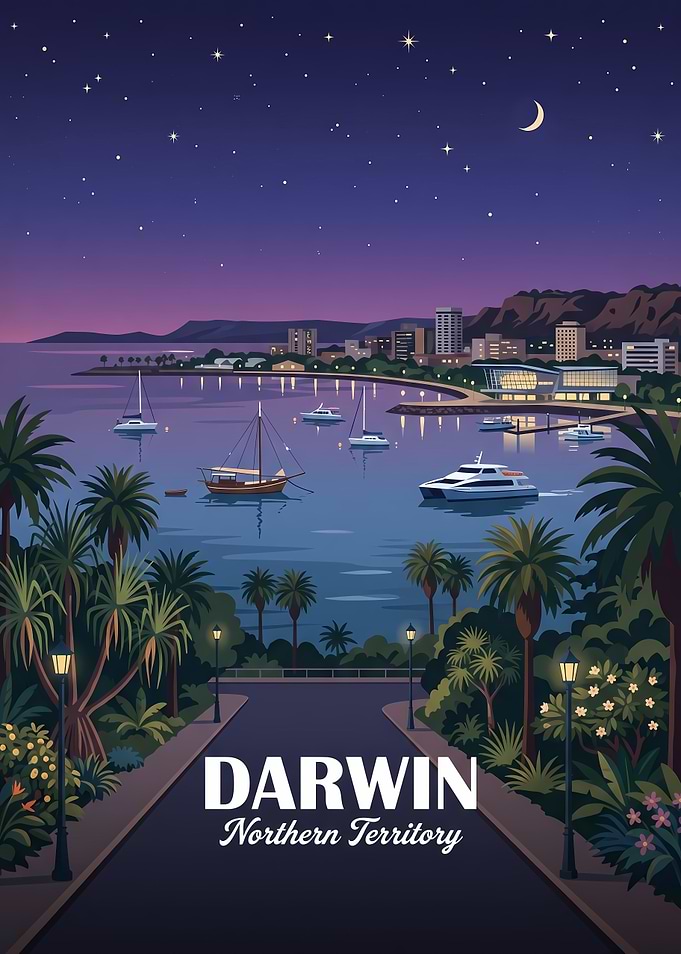 Darwin Northern Territory Travel Poster