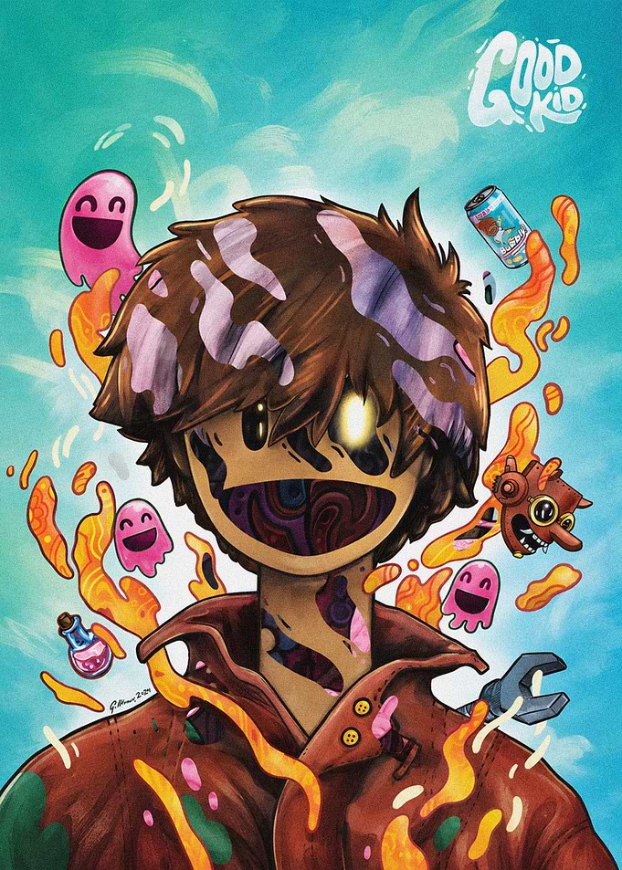 Good Kid Band Surreal Illustration