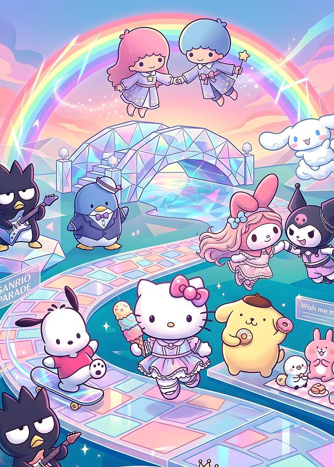 Sanrio Characters Magical Parade Illustration
