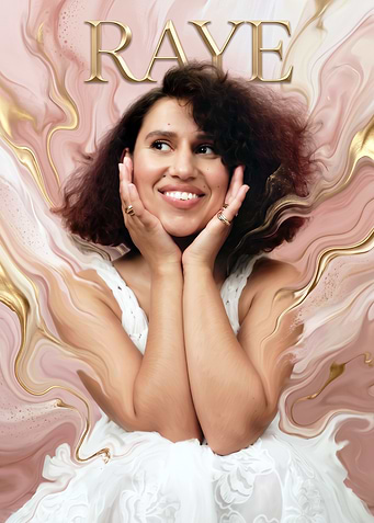 Raye Portrait with Marble Background