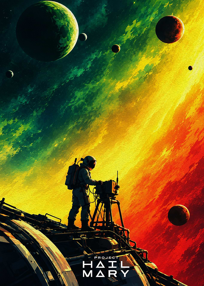 Project Hail Mary Space Poster