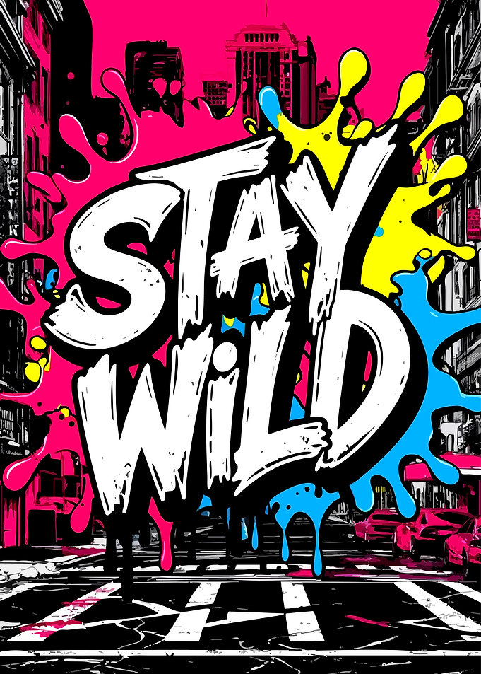 Stay Wild Urban Graffiti Art