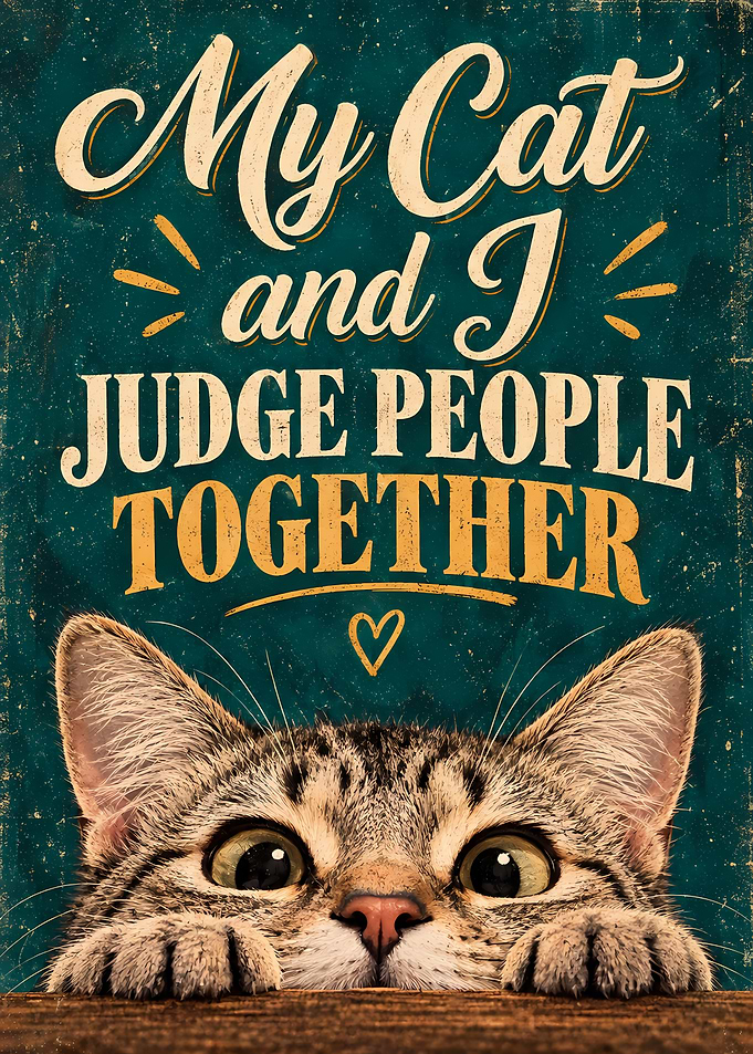 My Cat and I Judge People