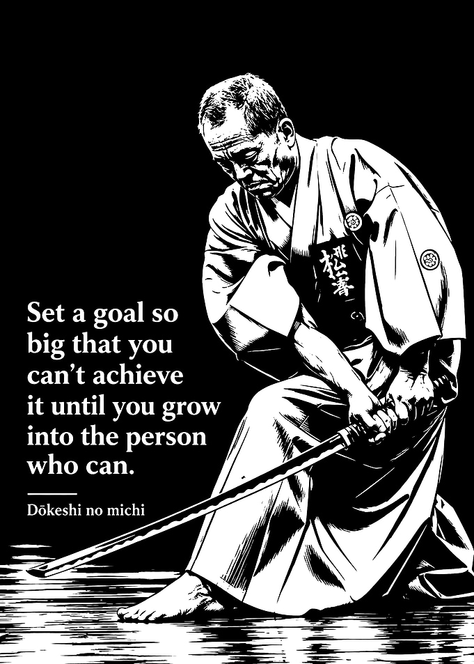 Samurai Motivational Quote Poster
