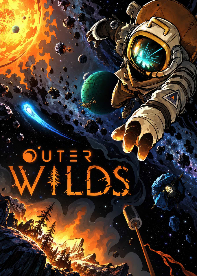 Outer Wilds Space Exploration Poster