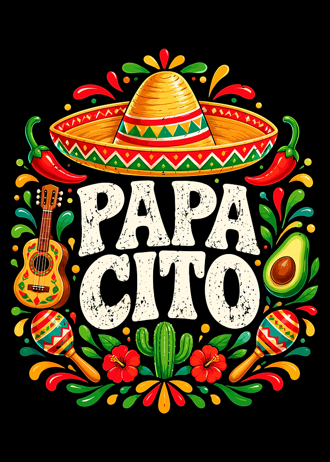 Papacito Mexican Themed Graphic Design