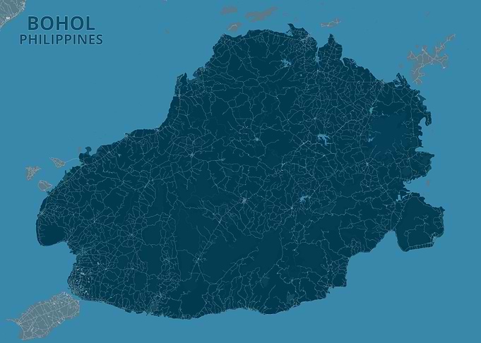 Bohol Philippines Road Map